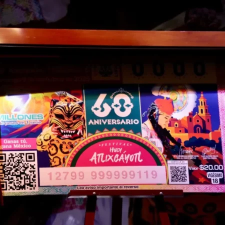 El sorteo del 5 de octubre celebra los 60 años del festival de Atlixco con un billete conmemorativo y un premio mayor de 7 millones de pesos.